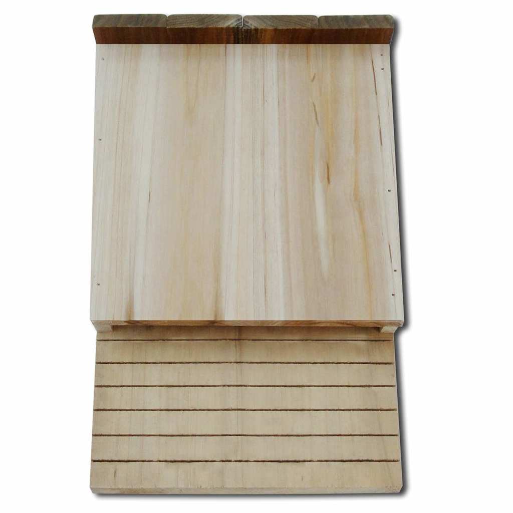 vidaXL Fladdermushus 4 st 22x12x34 cm trä