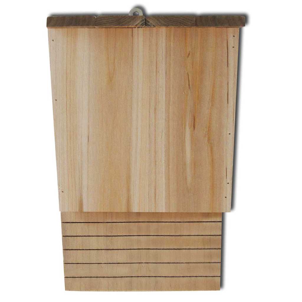 vidaXL Fladdermushus 4 st 22x12x34 cm trä