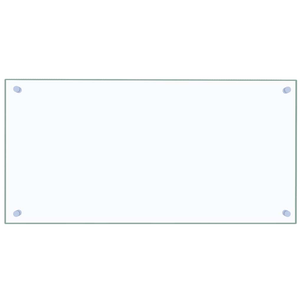 vidaXL Stänkskydd transparent 80x40 cm härdat glas