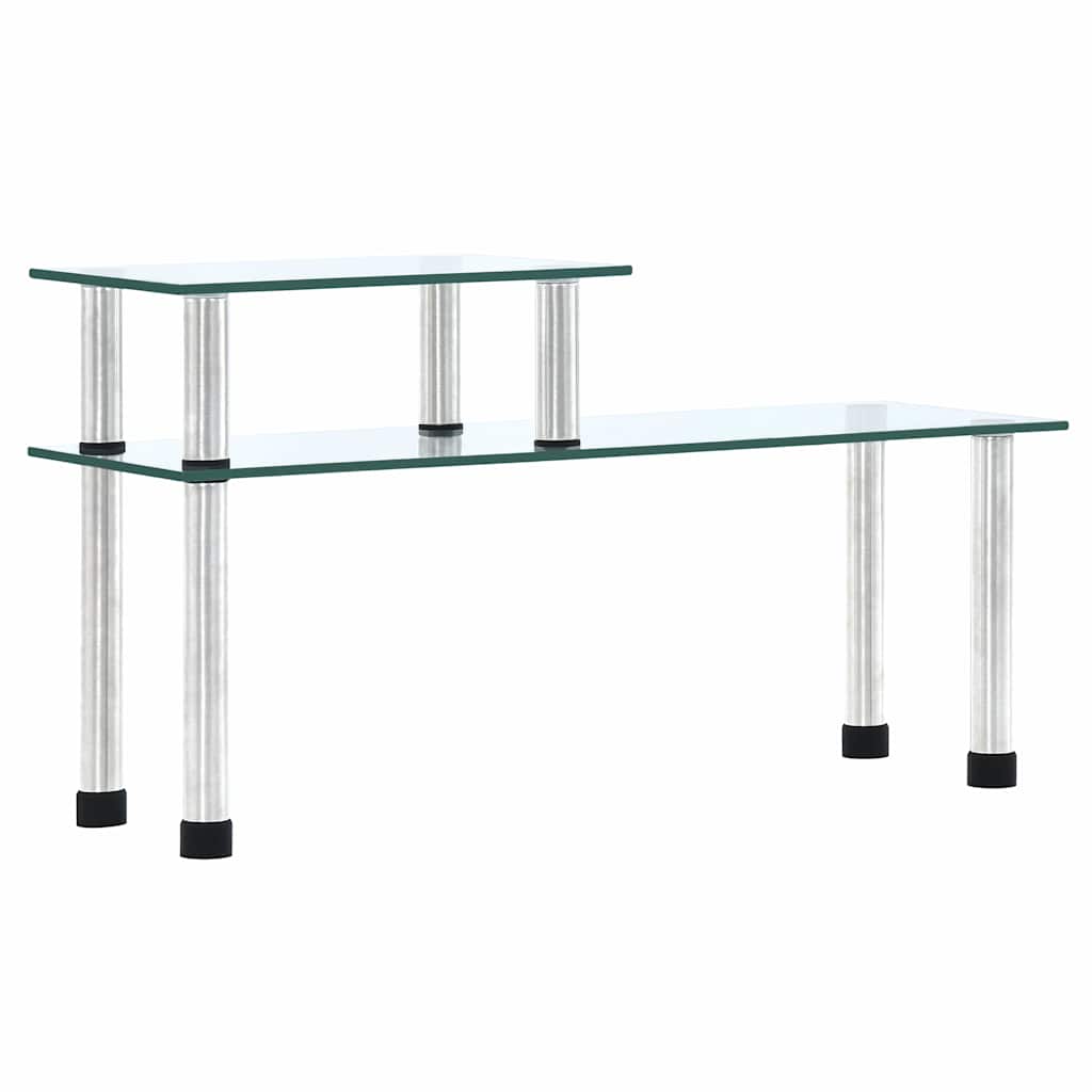 vidaXL Kökshylla transparent 45x16x26 cm härdat glas