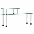 vidaXL Kökshylla transparent 45x16x26 cm härdat glas