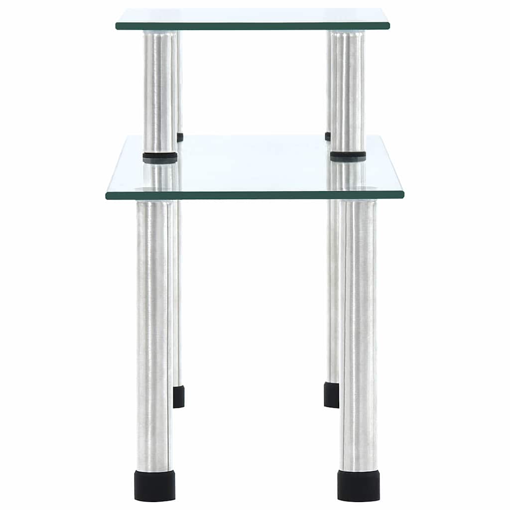 vidaXL Kökshylla transparent 45x16x26 cm härdat glas