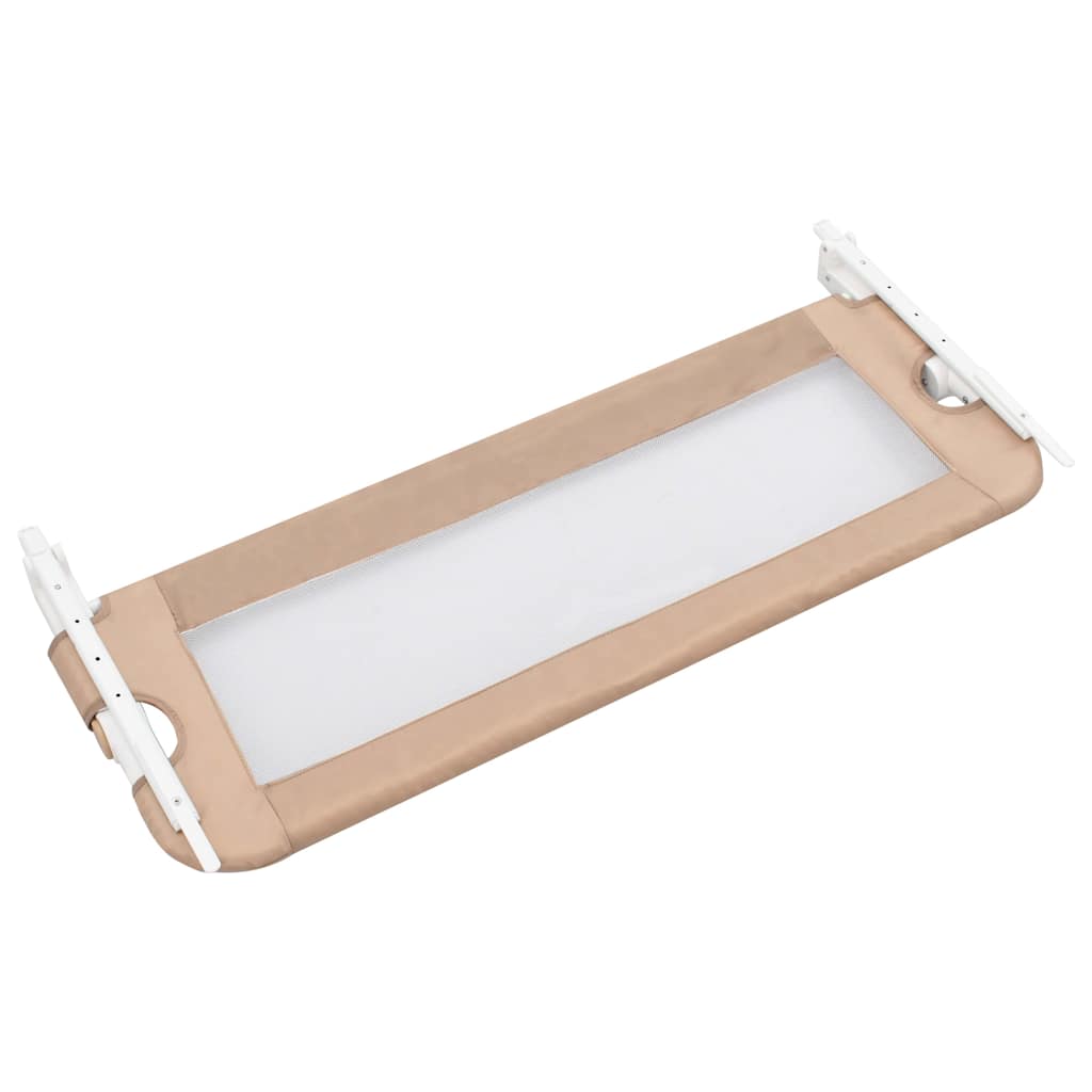 vidaXL Sängskena för barn taupe 102x42 cm polyester