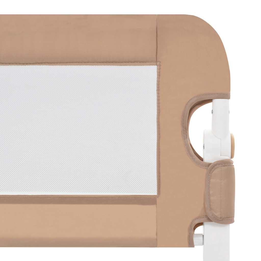 vidaXL Sängskena för barn taupe 102x42 cm polyester