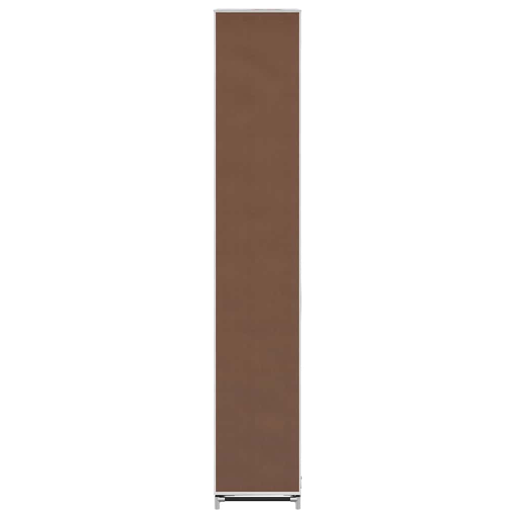 Skoskåp överdrag 162x57x29 cm brun