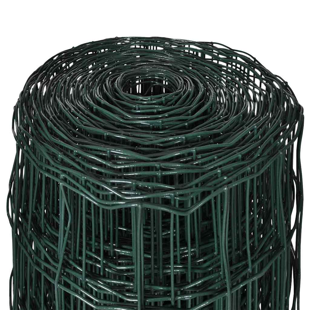 vidaXL Eurofence stål 10 x 1,0 m grön