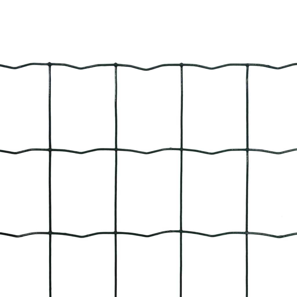 vidaXL Eurofence stål 10 x 1,5 m grön