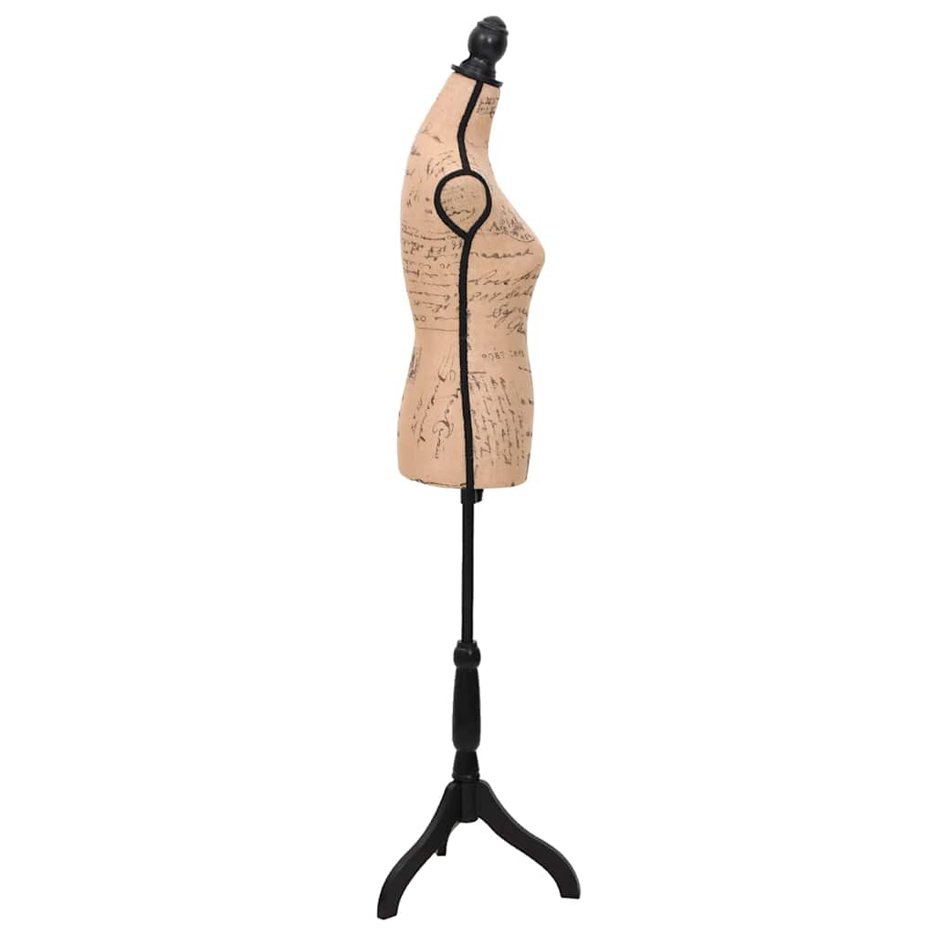 vidaXL Dambyst brun/svart jute