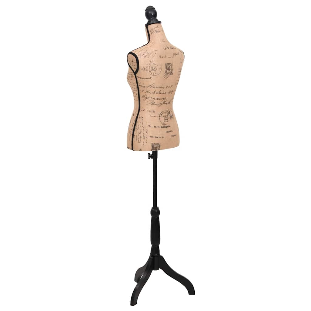 vidaXL Dambyst brun/svart jute