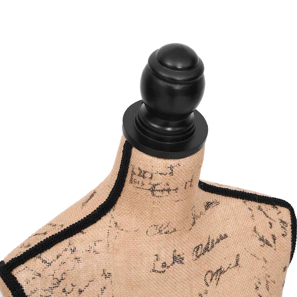 vidaXL Dambyst brun/svart jute
