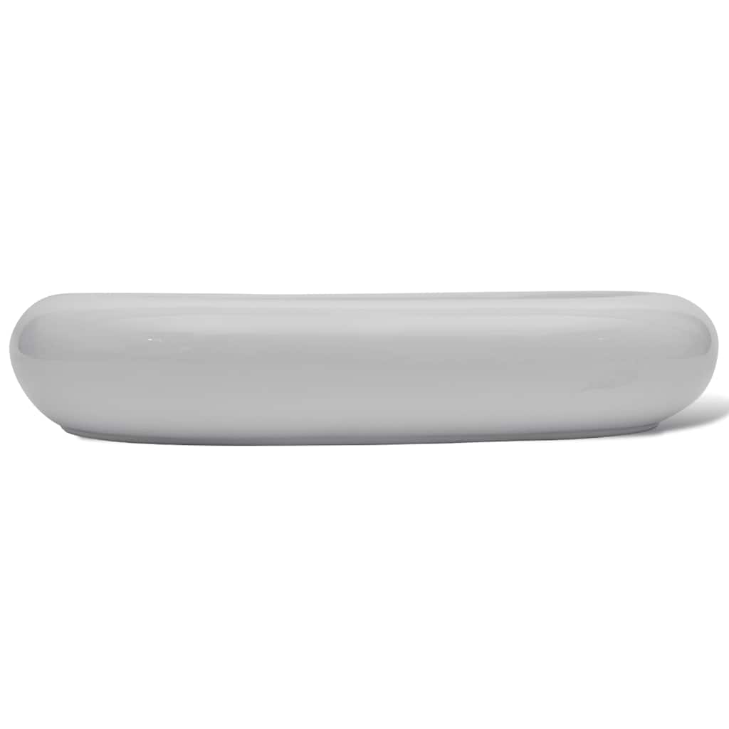 vidaXL Handfat Vänern 63x42cm vit