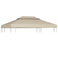 vidaXL Paviljongtak 310 g/m² 3 x 4 m beige