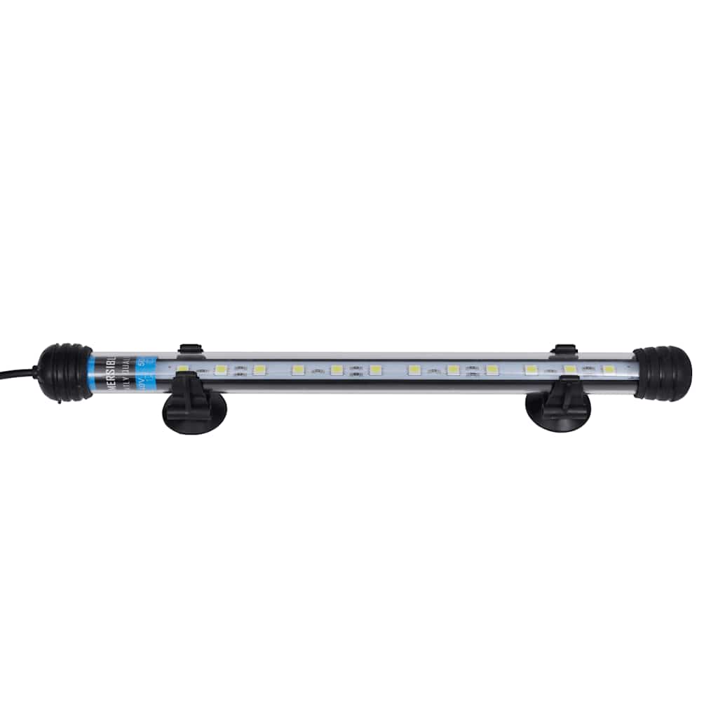 vidaXL Akvariumlampa LED 28 cm vit
