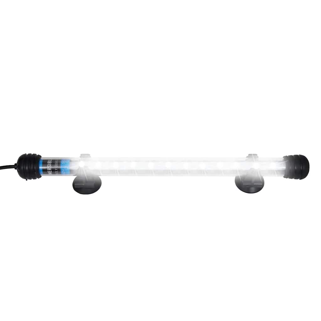 vidaXL Akvariumlampa LED 28 cm vit