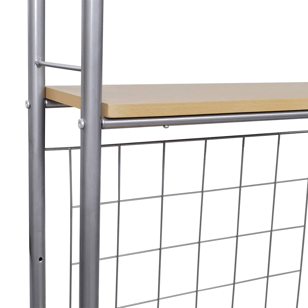 vidaXL Fällbart frukost bar set med 2 stolar