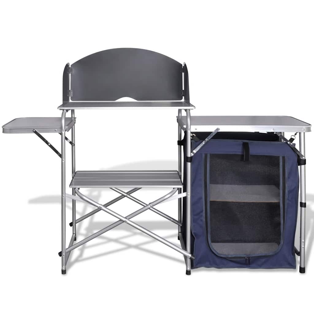 Campingkök med vindskydd i aluminium