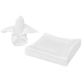 vidaXL 10 Servetter Vit 50 x 50 cm