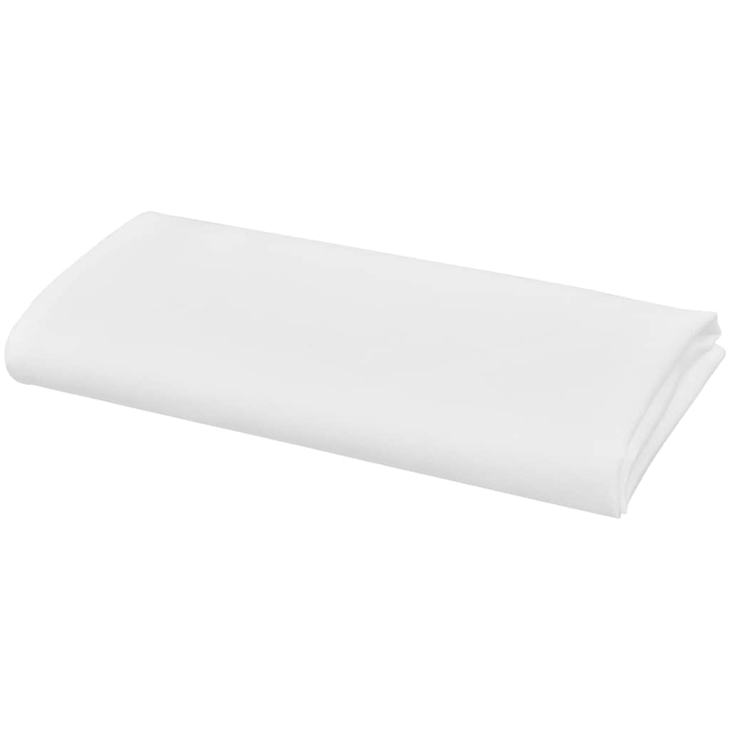 vidaXL 10 Servetter Vit 50 x 50 cm