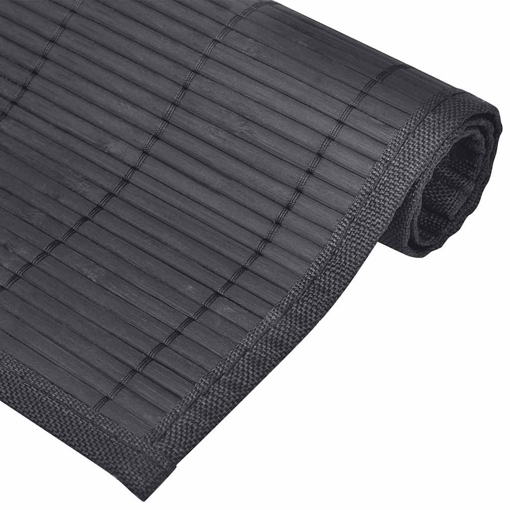 vidaXL 6 Bordstabletter i bambu 30 x 45 cm svart