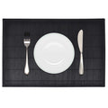 vidaXL 6 Bordstabletter i bambu 30 x 45 cm svart