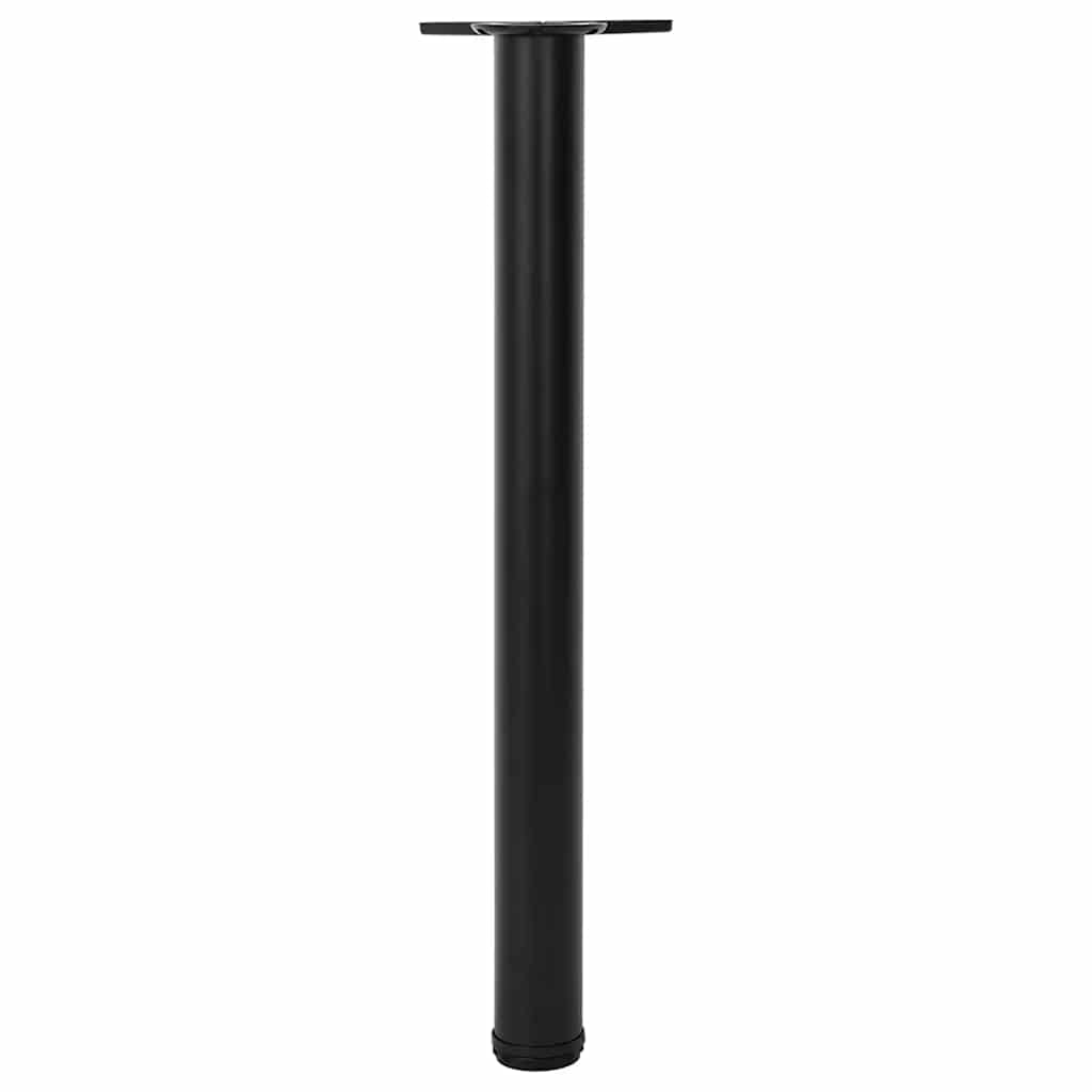 vidaXL 4 Höjdjusterbara bordsben i svart 710 mm