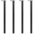 vidaXL Höjdjusterbara bordsben 4 st 1100 mm svart