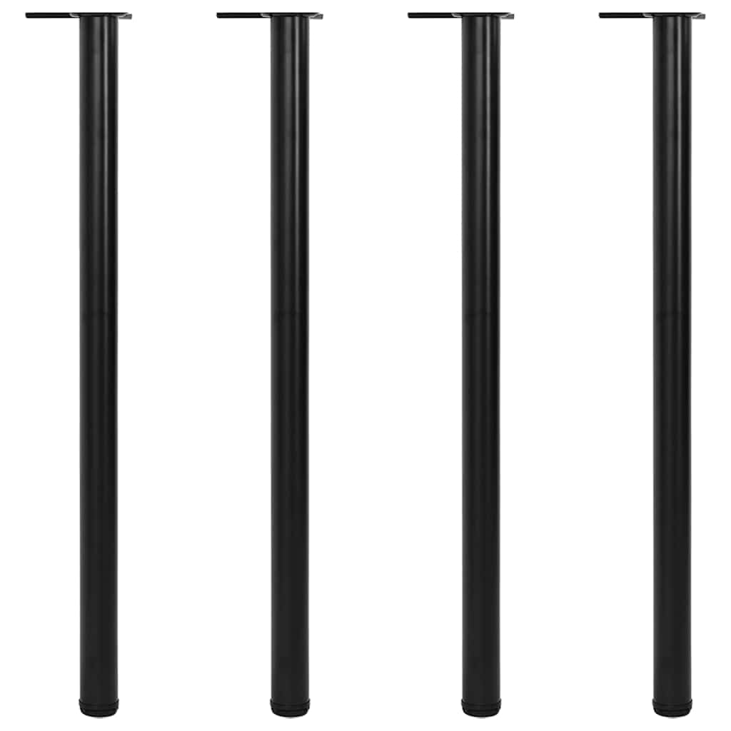 vidaXL Höjdjusterbara bordsben 4 st 1100 mm svart