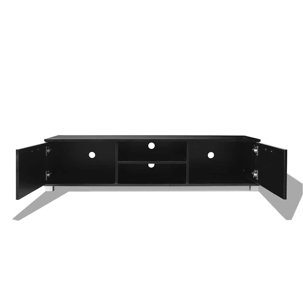 vidaXL Tv-bänk högglans svart 140x40,5x35 cm