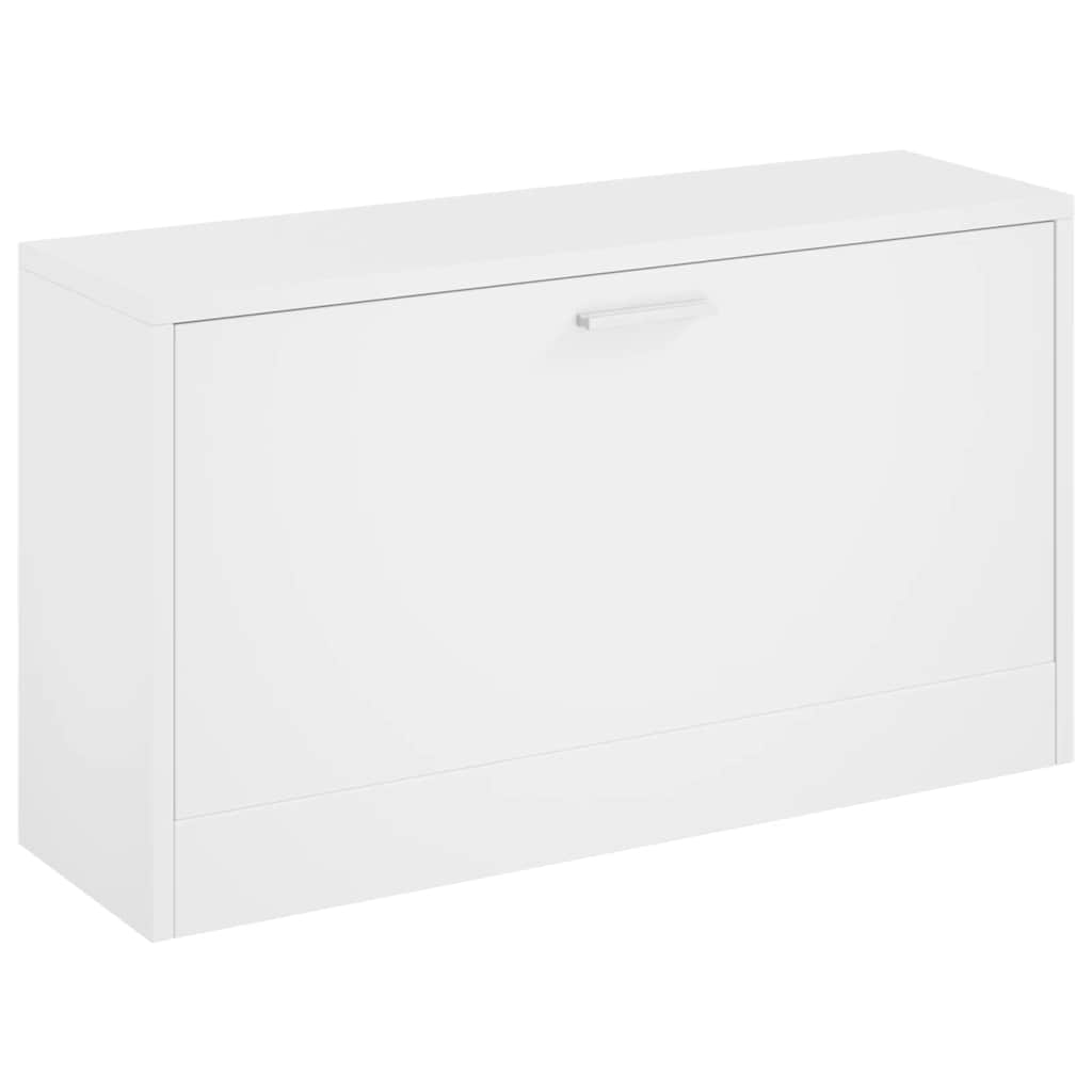 vidaXL Skoförvaringsbänk vit 80x24x45 cm