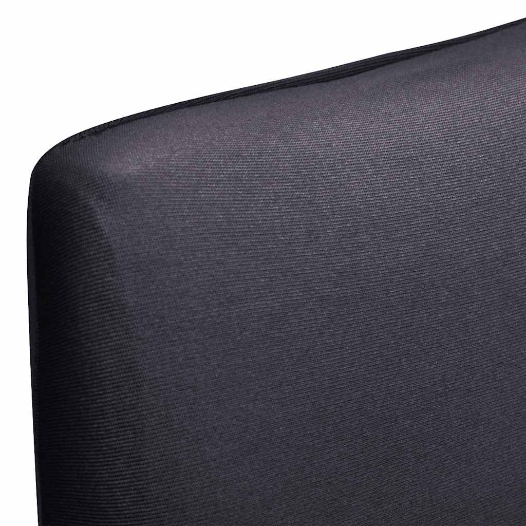 vidaXL Elastiskt stolsöverdrag rakt 6 st antracit