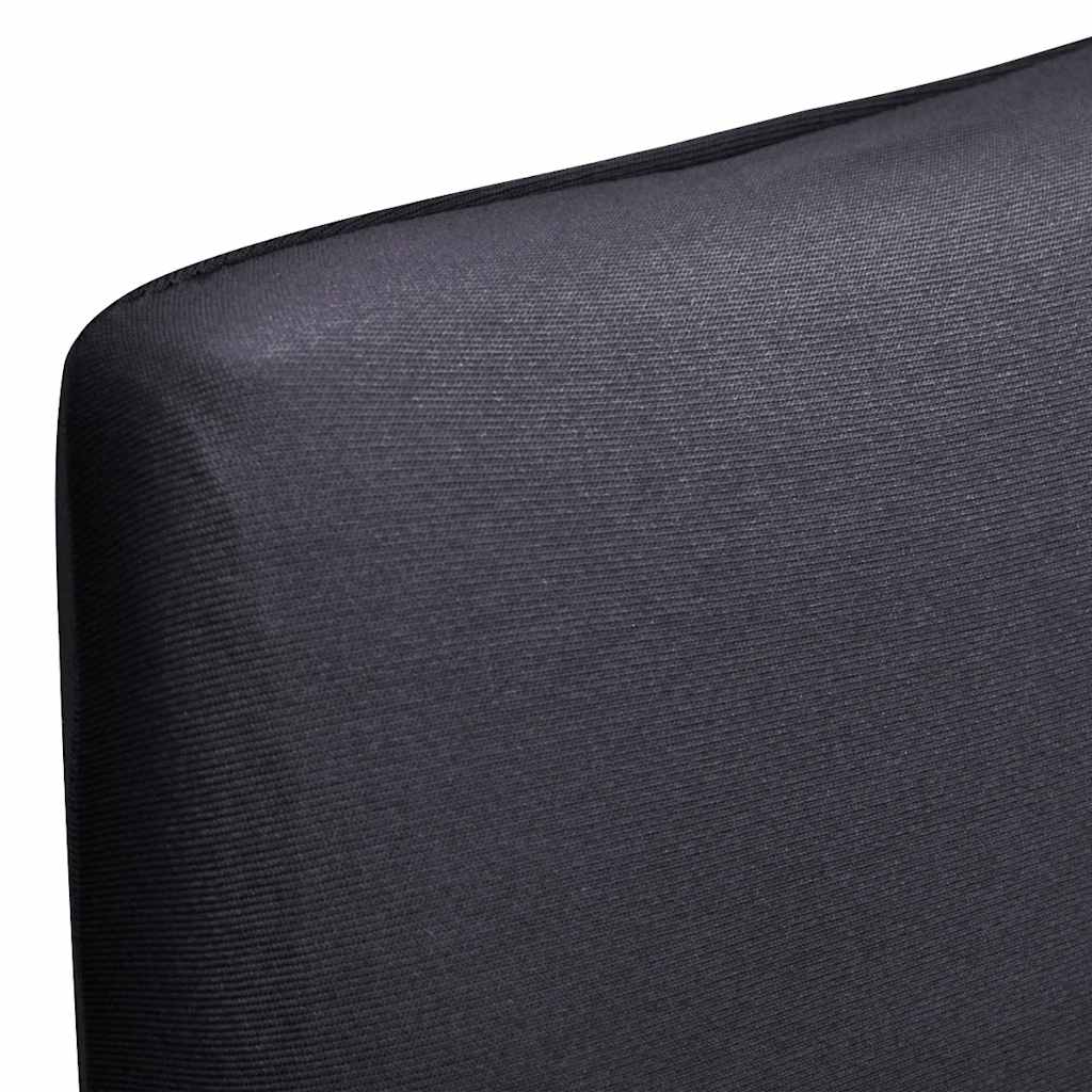 vidaXL Rakt elastiskt stolsöverdrag 4 st antracit