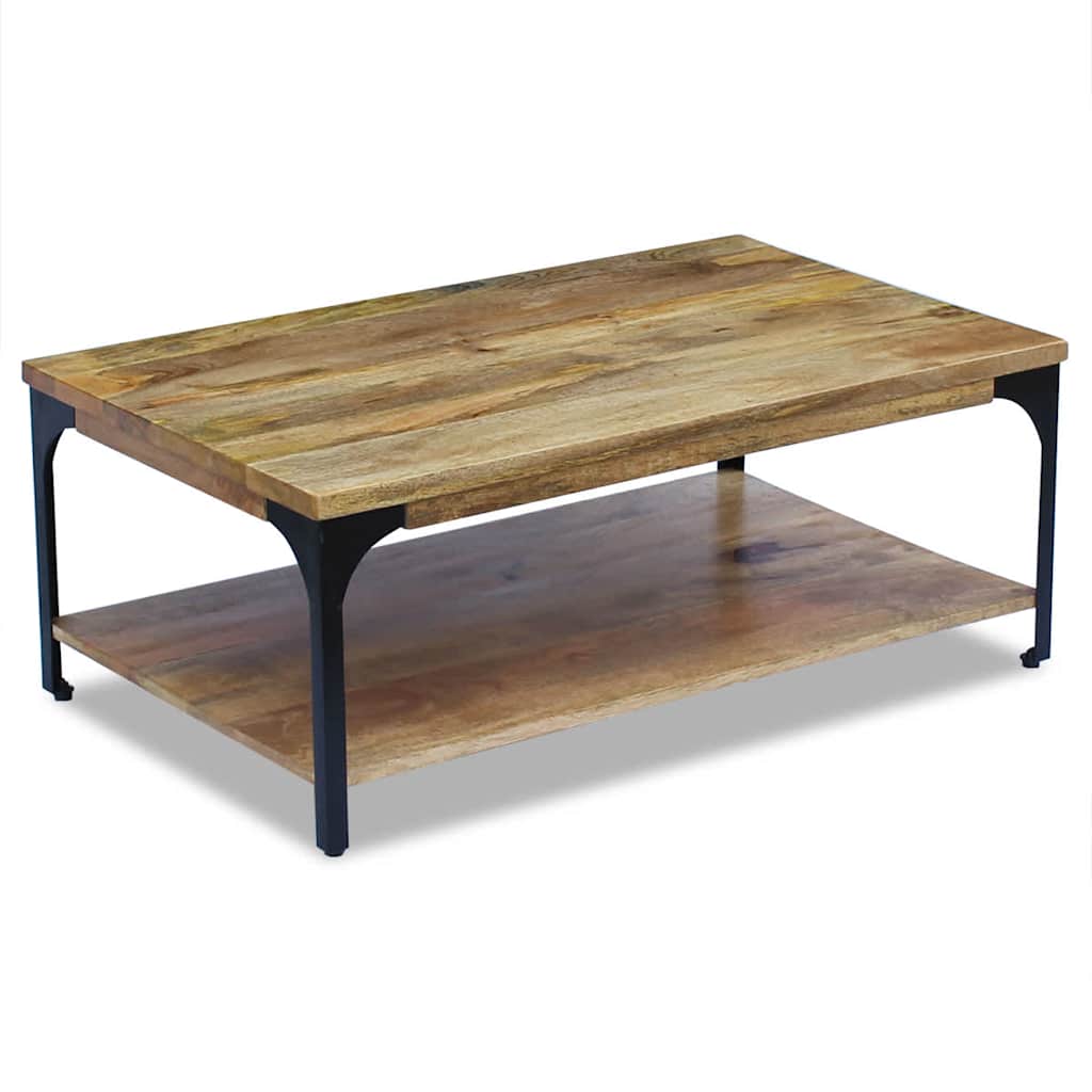vidaXL Soffbord massivt mangoträ 100x60x38 cm