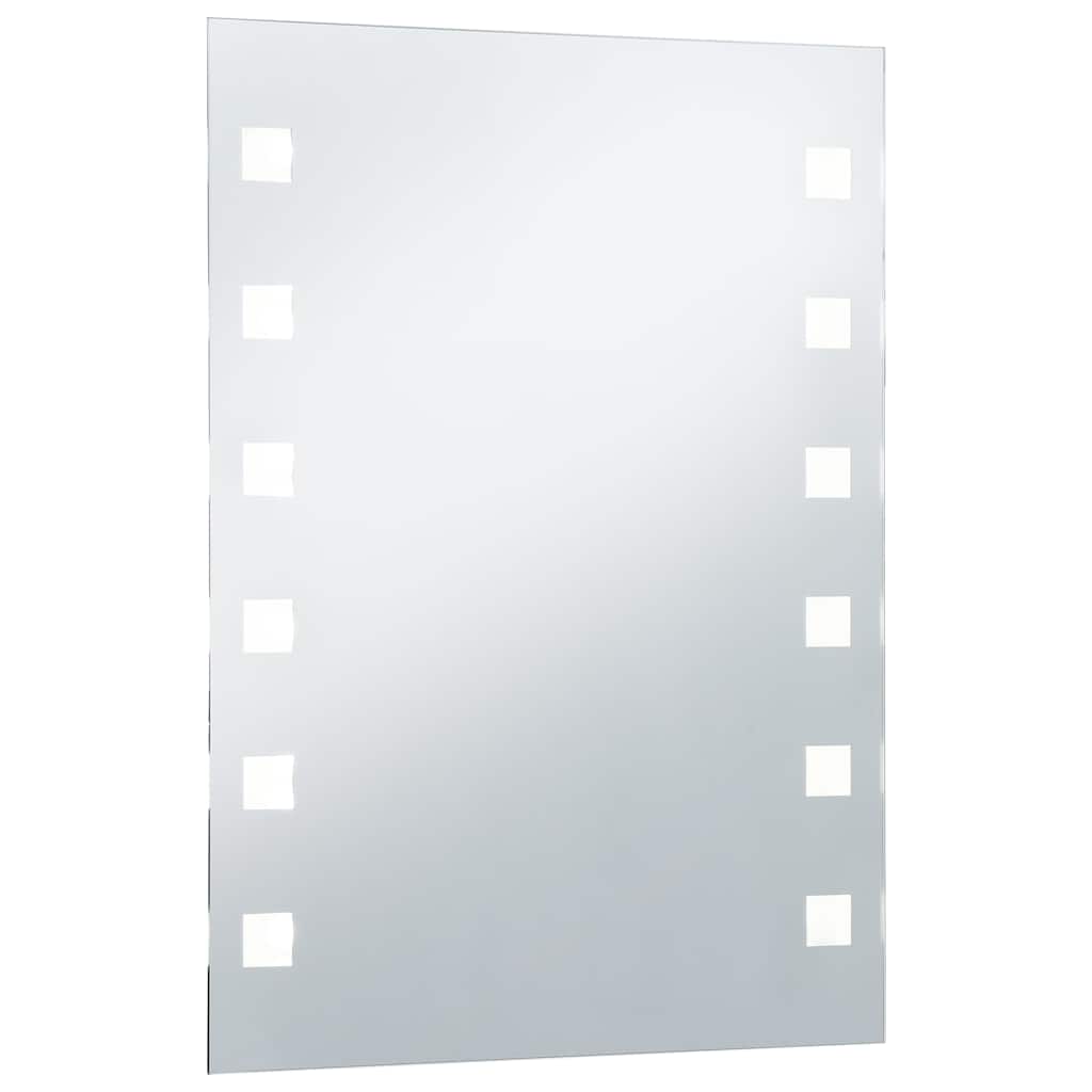 vidaXL Badrumsspegel LED 60x80 cm