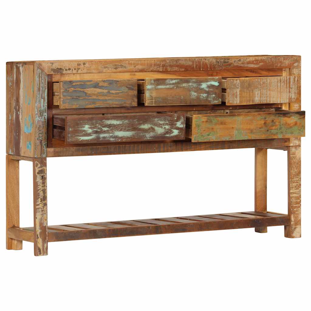 vidaXL Skänk 120x30x75 cm massivt återvunnet trä