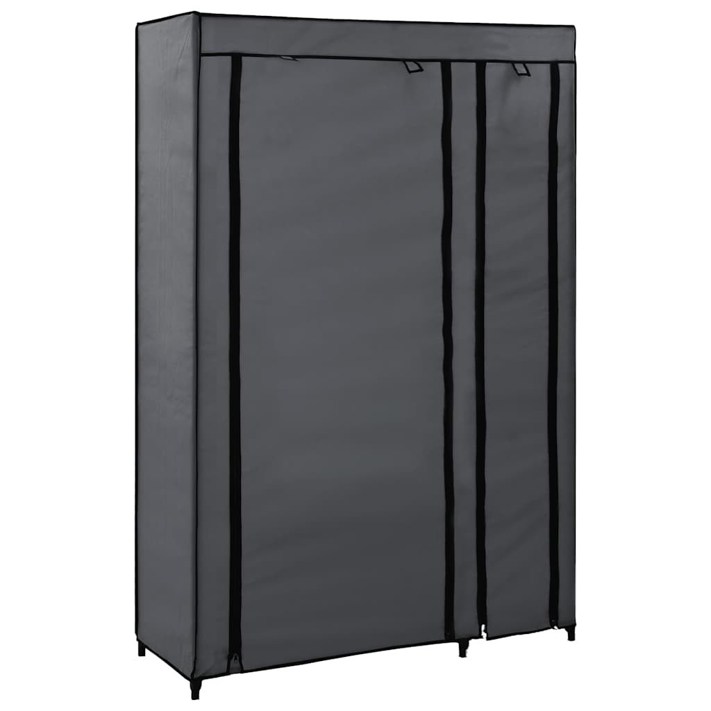 vidaXL Resegarderob grå 110x45x175 cm tyg