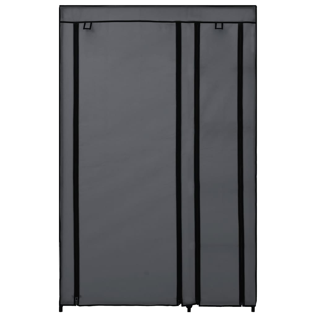 vidaXL Resegarderob grå 110x45x175 cm tyg