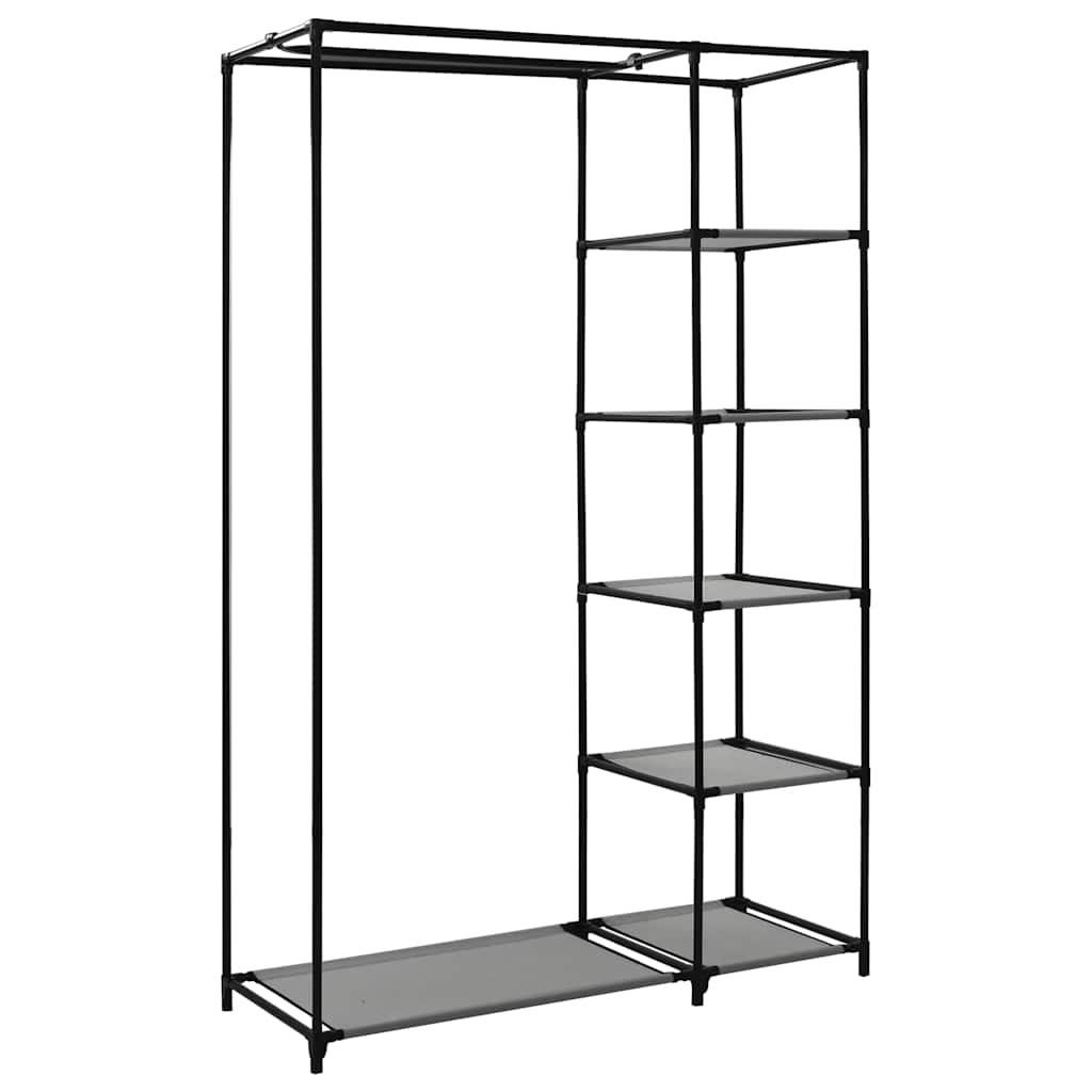 vidaXL Resegarderob grå 110x45x175 cm tyg