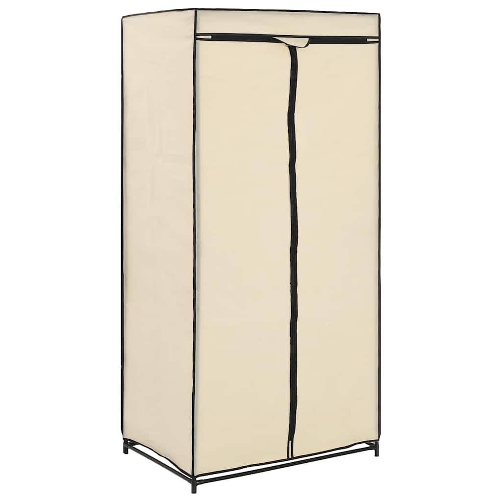 vidaXL Garderober 2 st gräddvit 75x50x160 cm