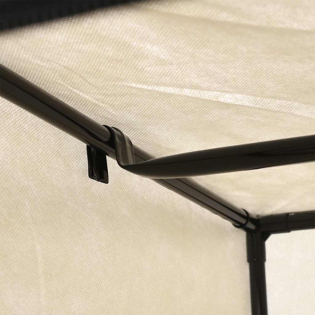 vidaXL Garderober 2 st gräddvit 75x50x160 cm