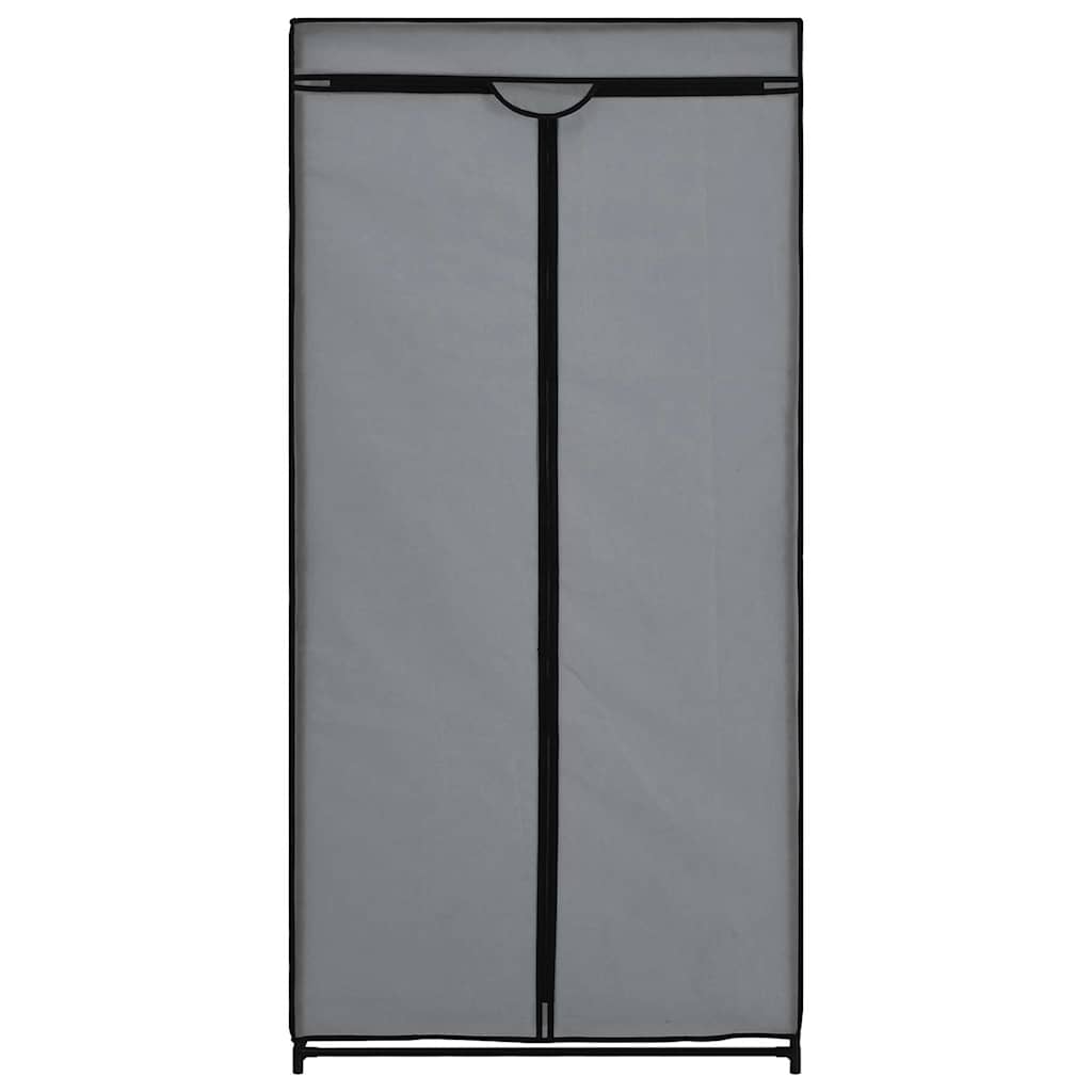 vidaXL Garderober 2 st grå 75x50x160 cm