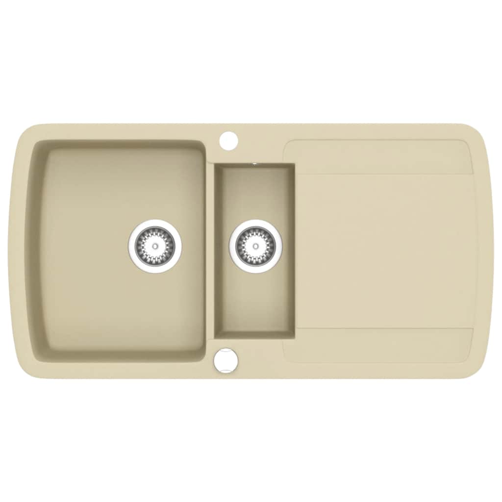 vidaXL Diskho granit dubbel beige