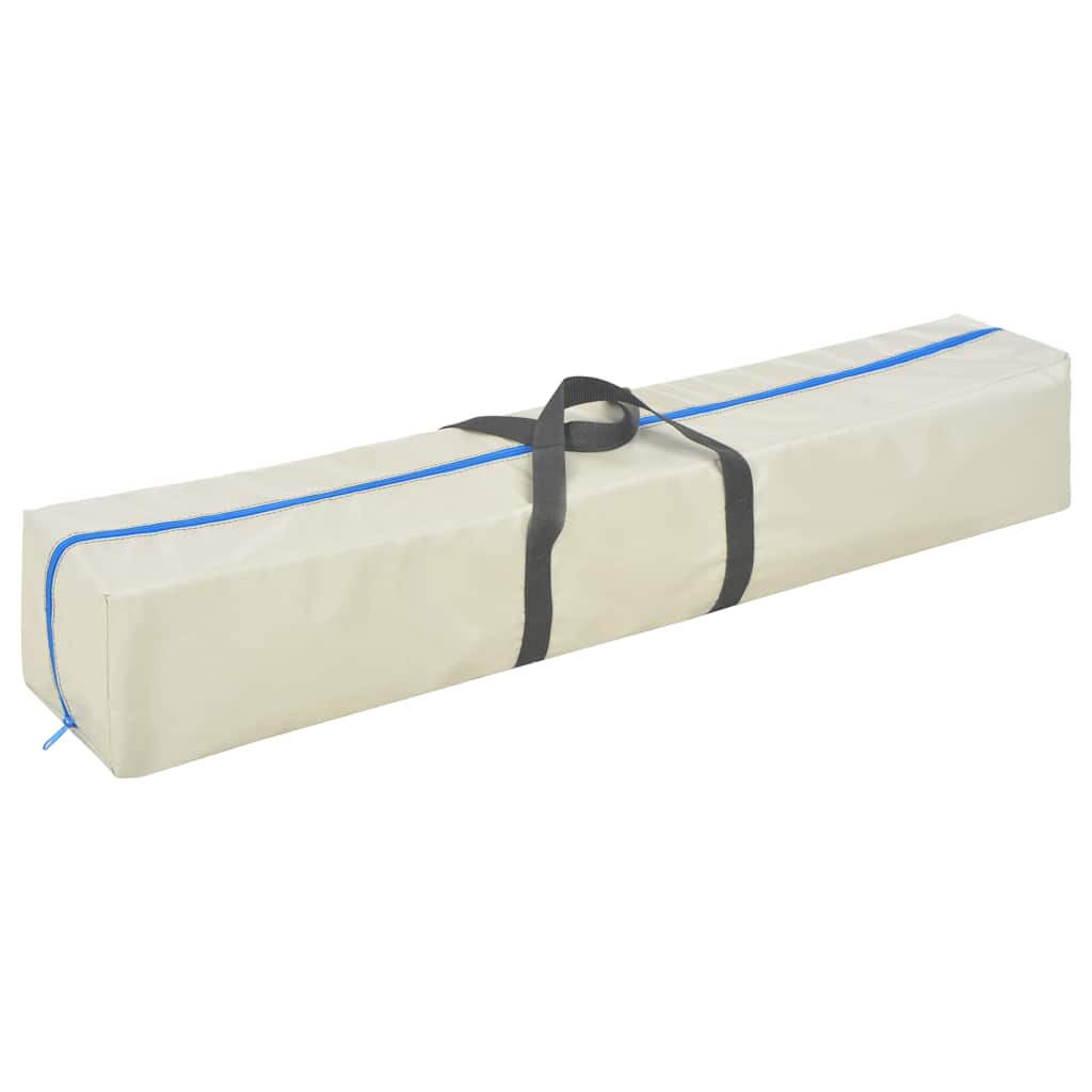vidaXL Uppblåsbar gymnastikmatta med pump 600x100x10 cm PVC grön