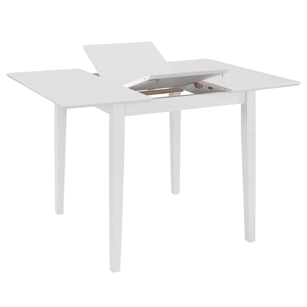 vidaXL Matgrupp 5 delar MDF vit