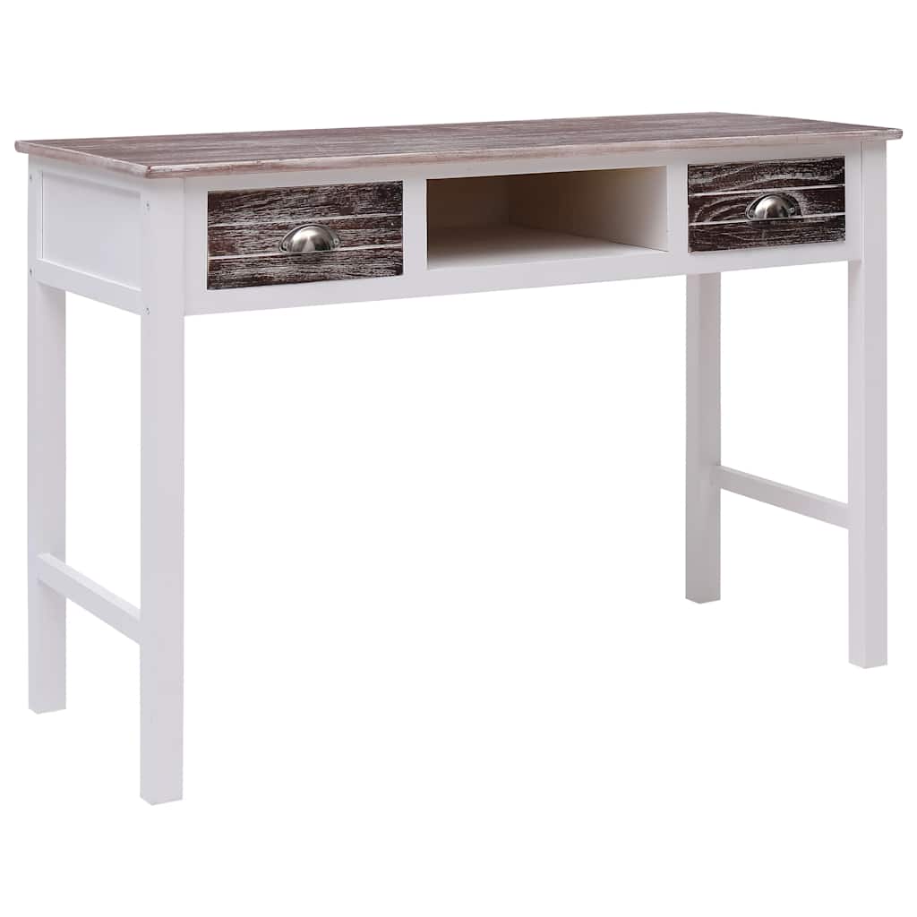 vidaXL Skrivbord brun 110x45x76 cm trä