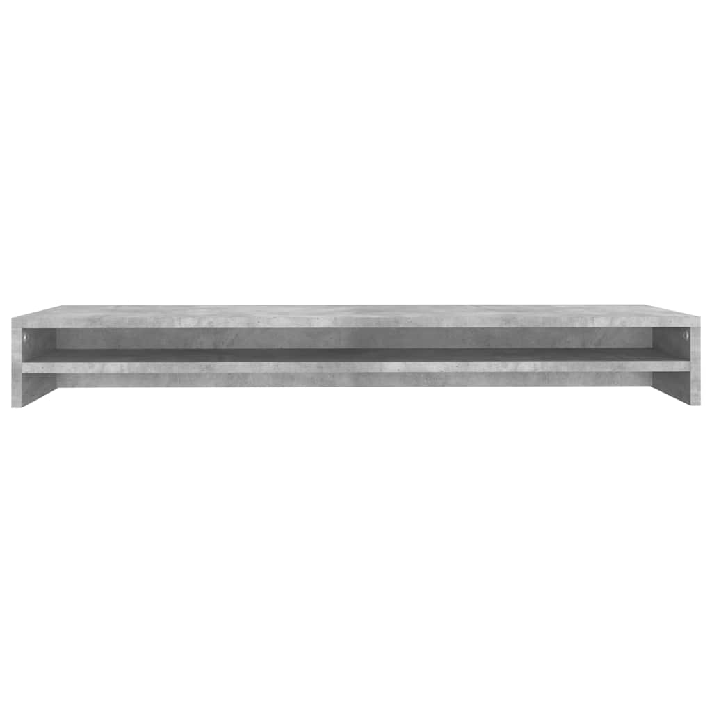 vidaXL Skärmställ betonggrå 100x24x13 cm konstruerat trä