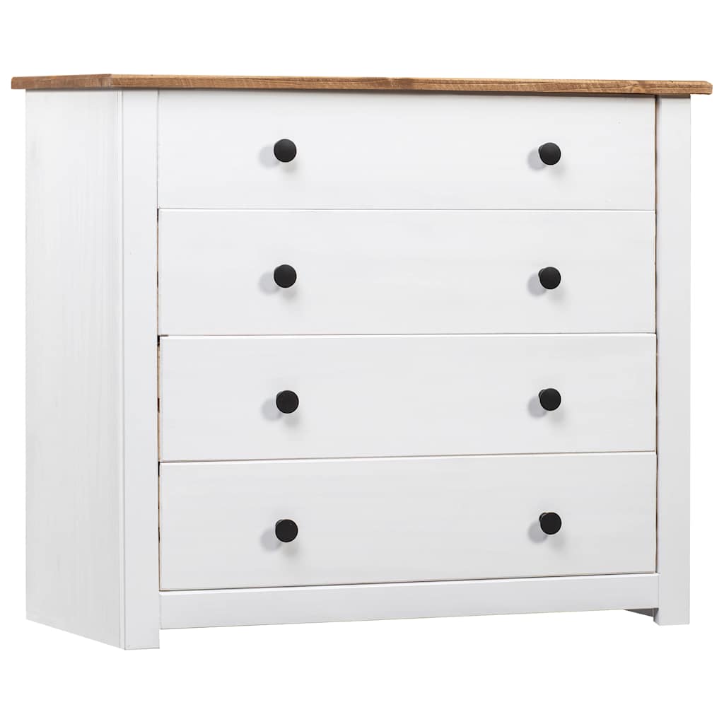 vidaXL Skänk vit 80x40x73 cm furu Panama