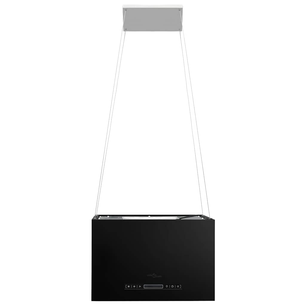 vidaXL Hängande köksfläkt touchsensor LCD 55 cm pulverlackerat stål