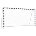vidaXL Fotbollsmål 300x160x90 cm metall svart och vit