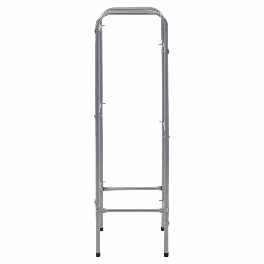 vidaXL Förvaringshylla för 3 backar silver 50x33x116 cm stål