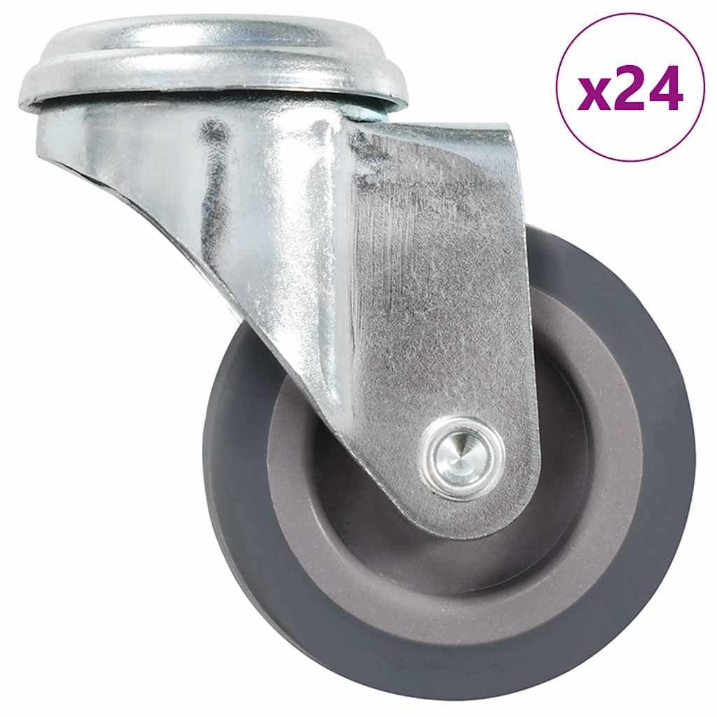 vidaXL Länkhjul med bulthål 24 st 50 mm